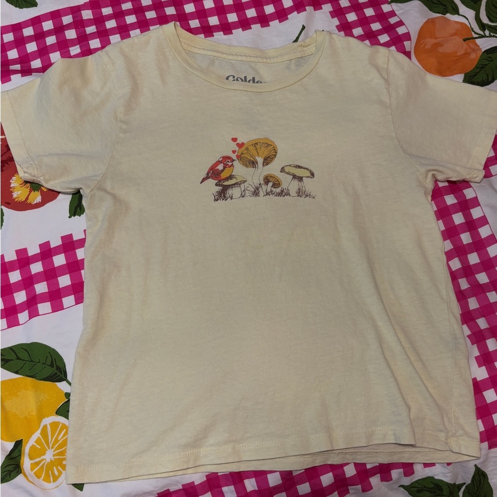 Golden Hour Mushroom Graphic Tee